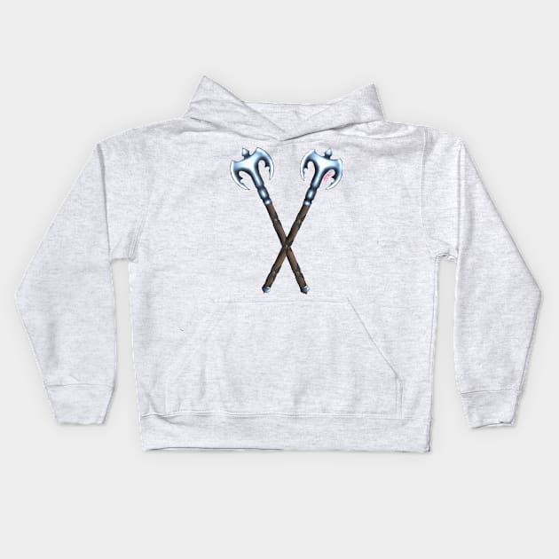 Battle Axe Kids Hoodie by tealfox267